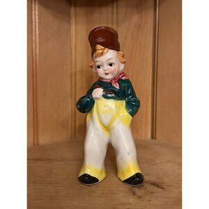 Vintage Dutch Boy Hand Painted Japan Figurine Tobacco Collectible 1950s